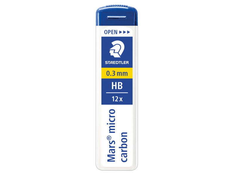 Astuccio 12 mine sottili HB Staedtler Mars Micro Carbon 250 0,3 mm - 250 03-HB