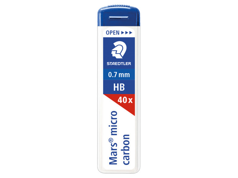 Astuccio 40 mine sottili HB Staedtler Mars Micro Carbon 255 HB 0,7 mm - 255 07-HB