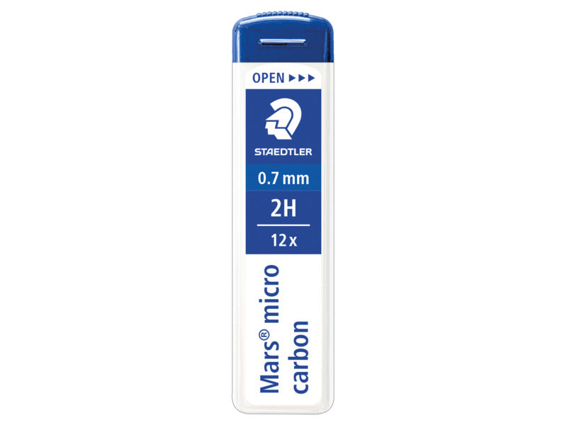 Astuccio 12 mine sottili 2H Staedtler Mars Micro Carbon 250 0,7 mm - 250 07-2H