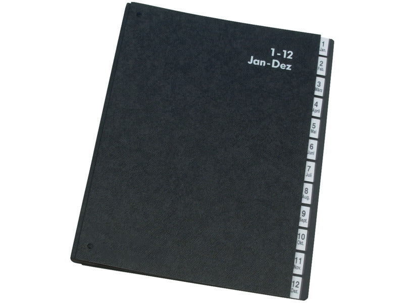 Libro monitore Q-Connect 270x340 mm nero 1-12