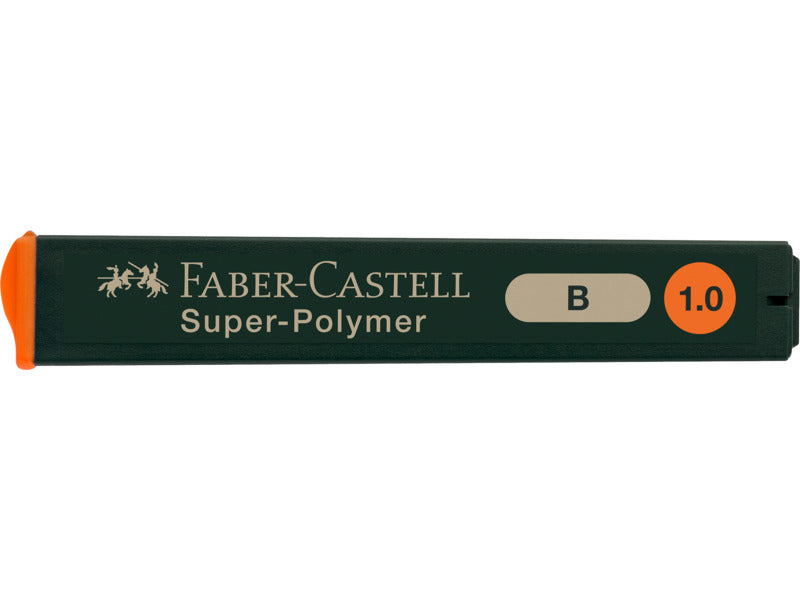 Astucci 12 mine B Faber-Castell Super Polymer 0,9 mm - scatola 12 astucci