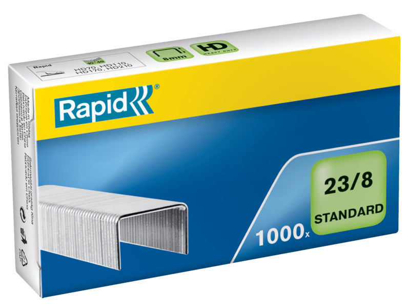 Punti metallici Rapid Standard 23/8 conf. da 1000