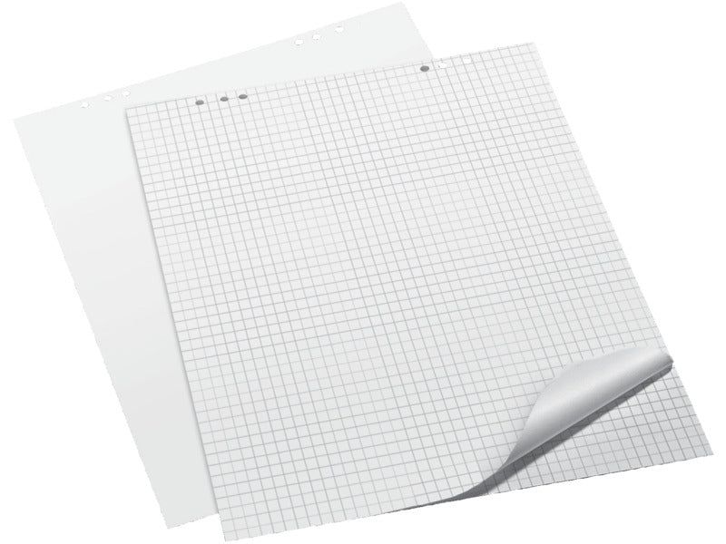 Blocchi per lavagne a fogli mobili Q-Connect 68x98 cm 20 ff a quadretti conf. da 5 pezzi