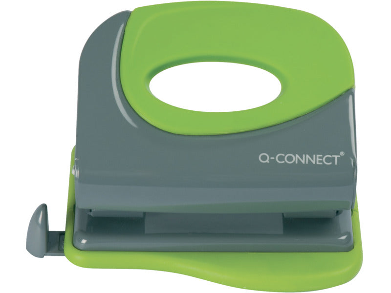 Perforatore a due fori Q-Connect fino a 20 ff grigio/verde