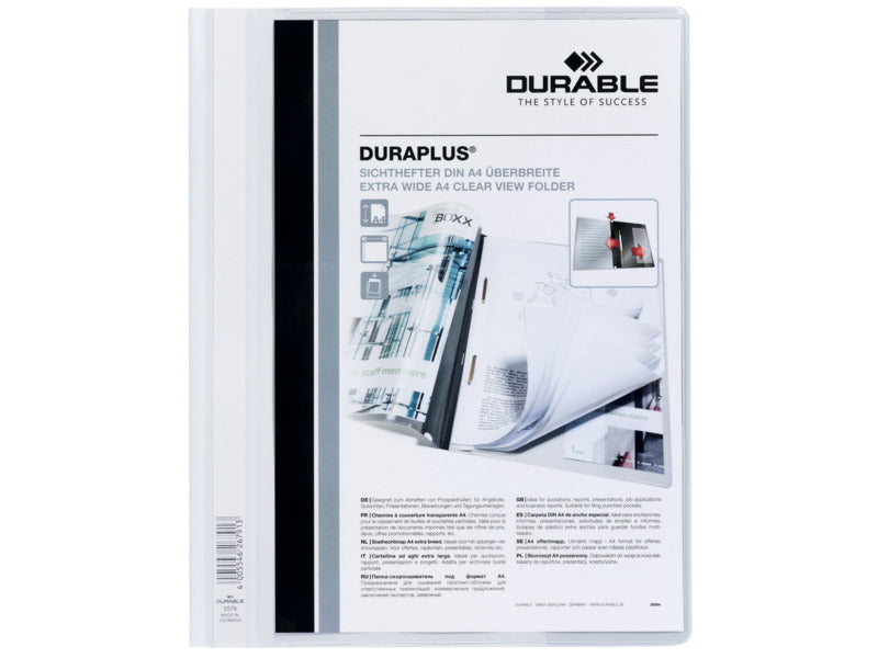 Cartellina ad aghi DURABLE DURAPLUS® A4 colori assortiti Conf. 25 pezzi