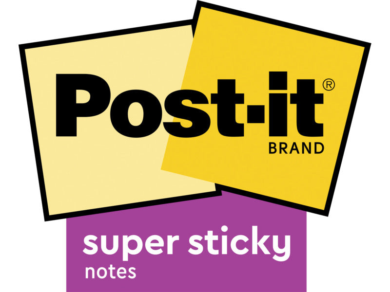 Foglietti Post-it® Super Sticky Cosmic - conf. 6 blocchetti da 90 ff 76x76 mm - 654-6SS-COS