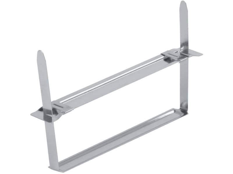 Clip fermafogli Q-Connect passo 80 mm metallo conf. da 50