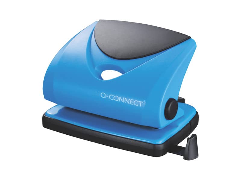 Perforatore a due fori Q-Connect blu 20 fogli
