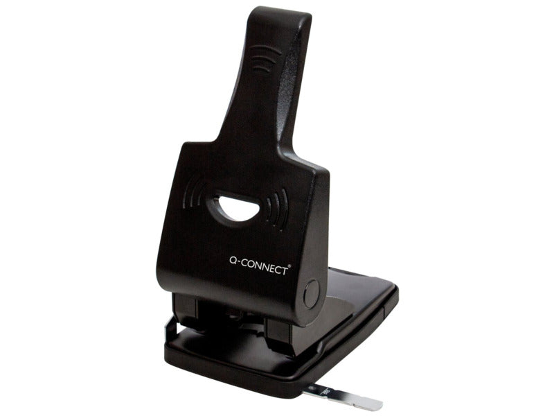 Perforatore per alti spessori a 2 fori Q-Connect nero 65 fogli