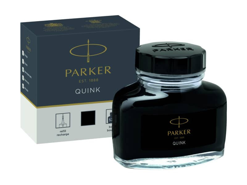 Inchiostro per penna stilografica Parker Quink 57 ml Parker nero