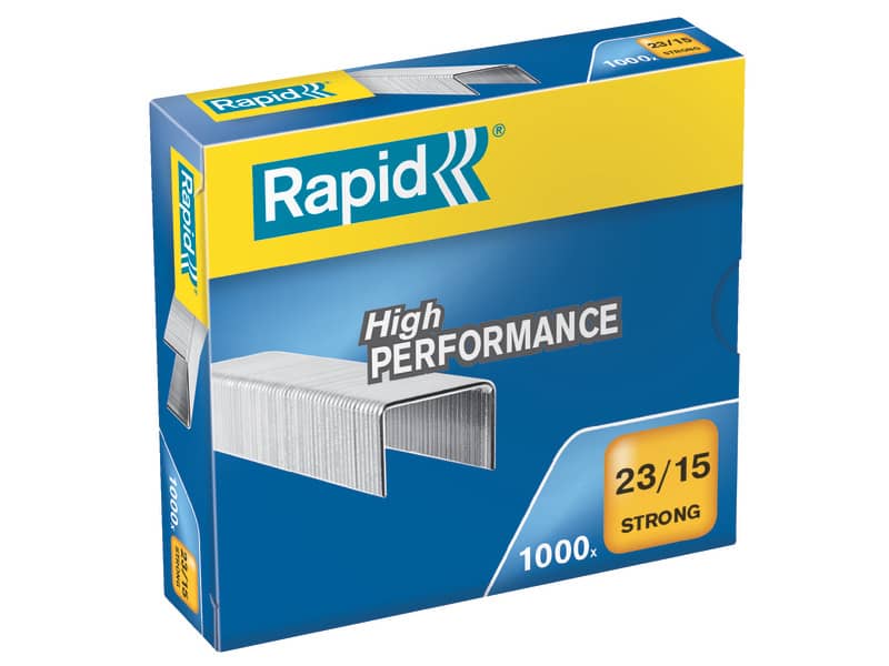 Punti metallici Rapid Strong conf. da 1000 punti Rapid passo 23/15
