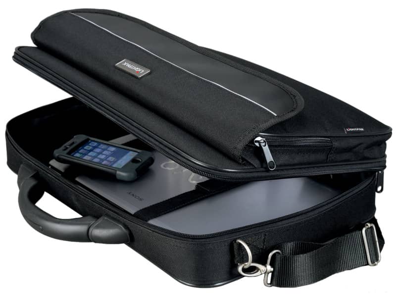 Borsa portacomputer Lightpak ELITE in poliestere nero L 42x10,5x33 cm fino a 17'' nero