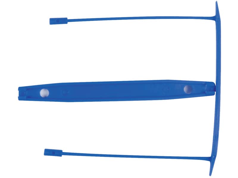 Clip fermafogli Q-Connect blu passo 8 cm conf. 100 pezzi