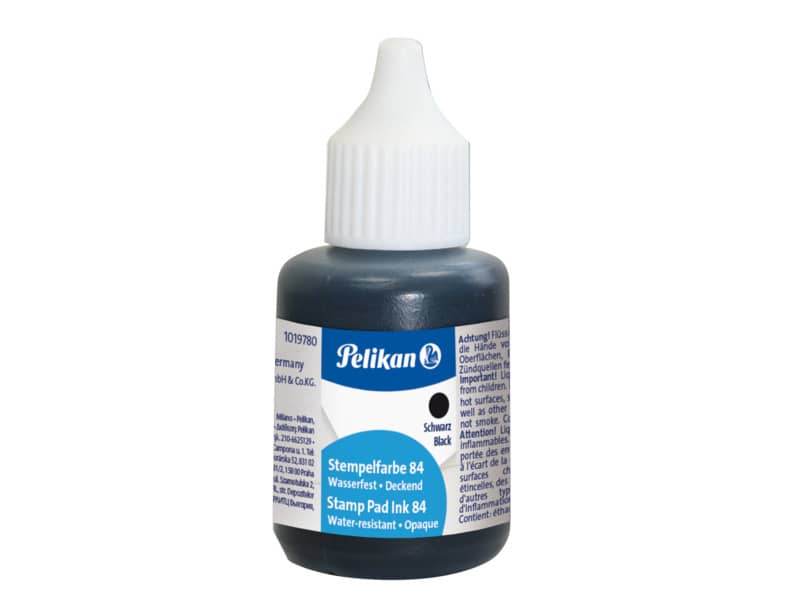 Inchiostro per timbri idrorepellente Pelikan tipo 84 flacone 30 ml