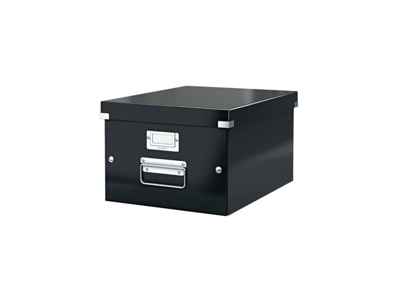 Scatola per archiviazione universale ''M'' Leitz CLICK & STORE bianco metallizzato 28,1x20x37 cm
