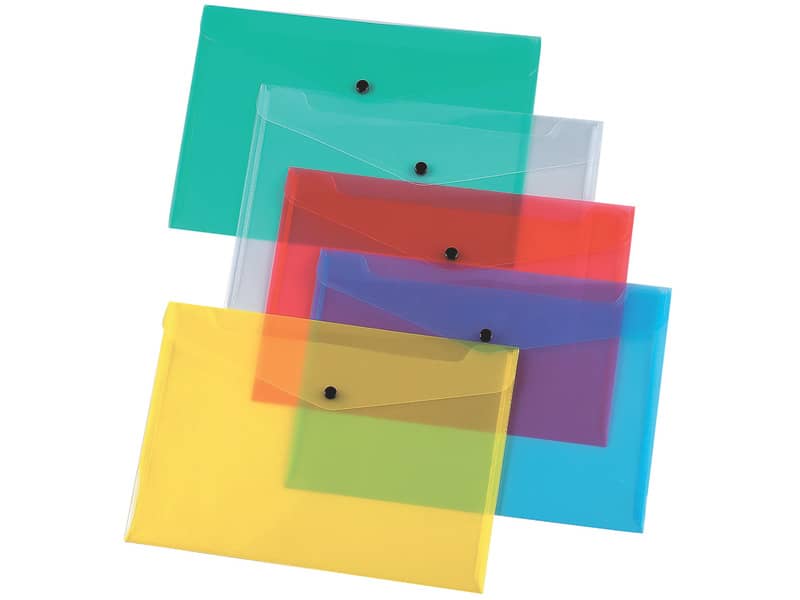 Portadocumenti con bottone Q-Connect A4 ppl
