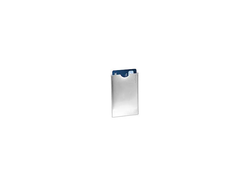 Tasca porta carte di credito DURABLE RFID SECURE argento metallizzato 54x86mm conf. 10