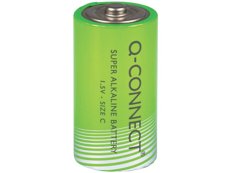 Batteria alcalina Q-Connect C/LR14 1.5 V - conf. 2 pz in blister