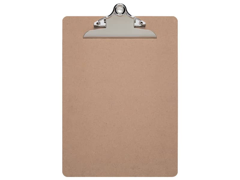 Portablocchi con clip MAULclassic A4 in legno di fibra Z700031