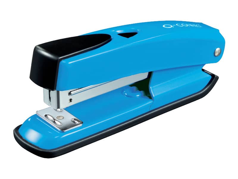 Cucitrice da tavolo Q-Connect metallo 20 ff blu profondita di cucitura 6,1 cm