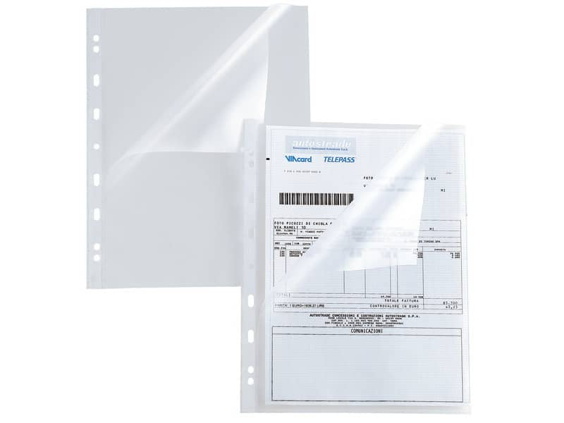Buste a L in PP buccia Sei Rota Atla A 150 - alto spessore trasparente 22x30 cm conf. 25 pezzi