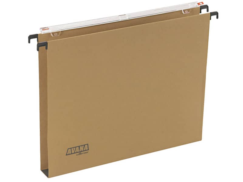 Cartelle sospese orizzontali per cassetti AVANA 33 cm fondo U 3 cm avana Conf. 50 pezzi - 060/330 Beta 3 -B1