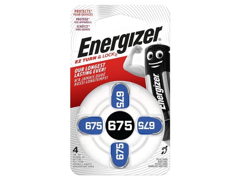 Batterie a bottone ENERGIZER 675 conf. da 4 - E001082205