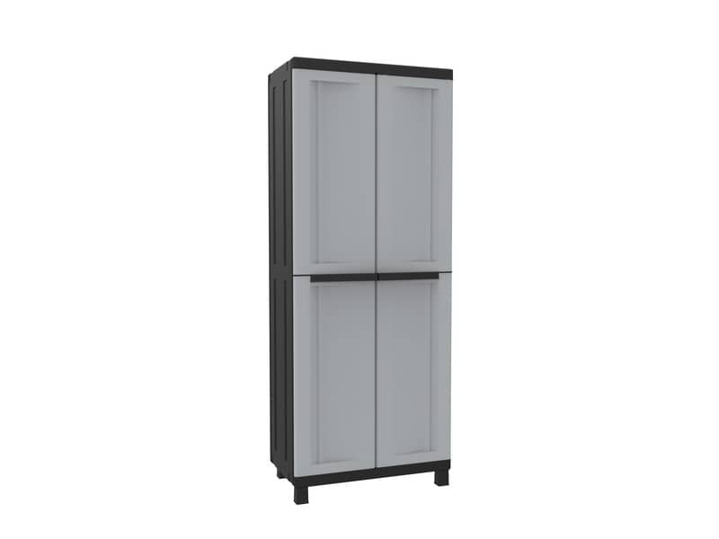 Armadietto a due ante TERRY Twist Black 3680 grigio/nero 68x39x170 cm