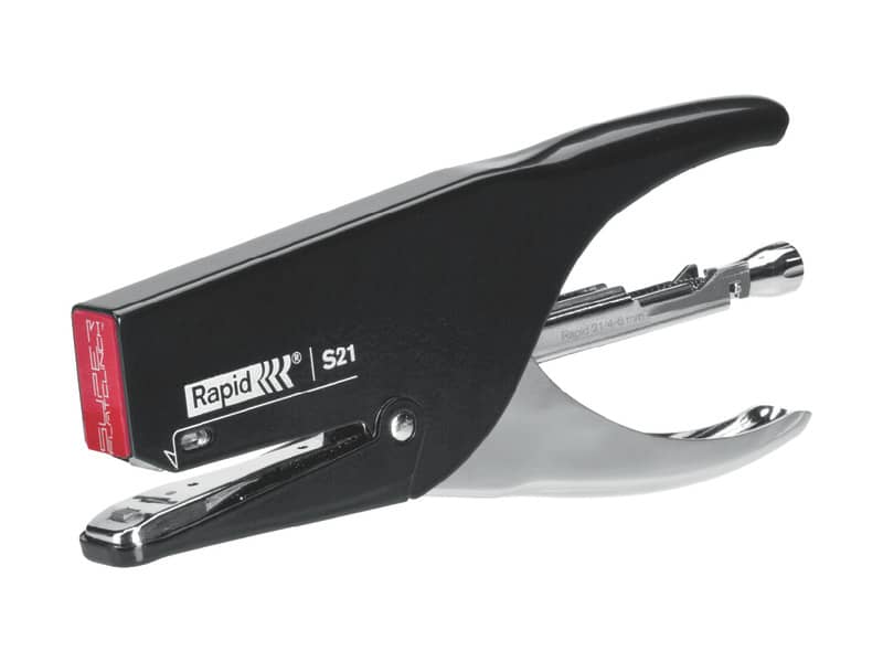 Cucitrice a pinza Rapid S21 Supreme SuperFlatClinch 30 fogli nero