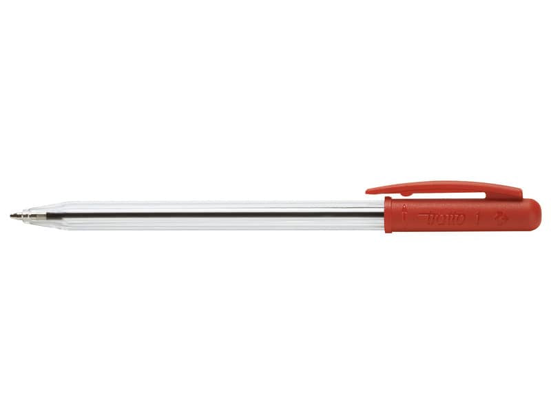 Penna a sfera TRATTO 1Uno 1 mm rosso Conf. 50 pezzi