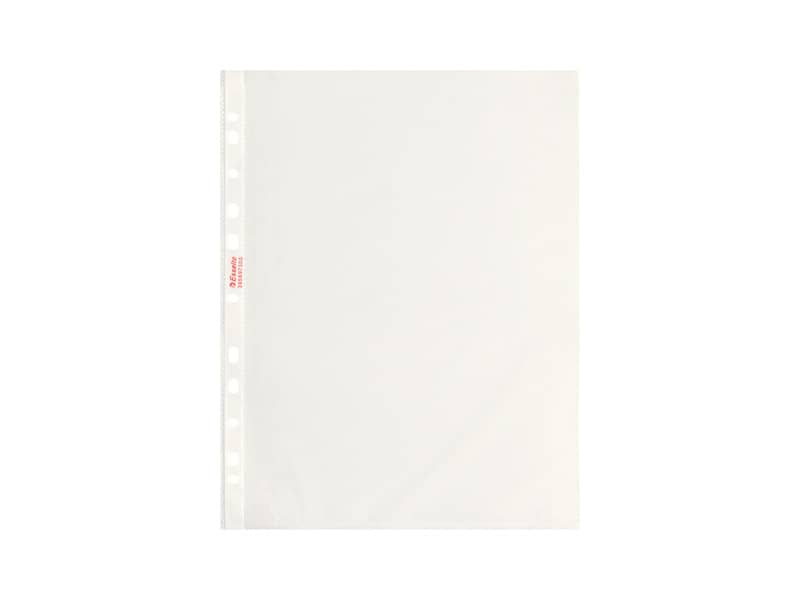Buste a perforazione universale goffrate Esselte STANDARD PP antiriflesso 22x30 cm conf.100