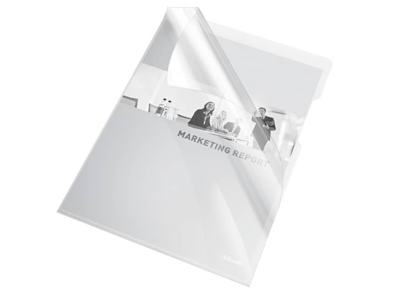 Buste a L non perforate Esselte Cristal trasparente 150 µm A4 lucido conf.25