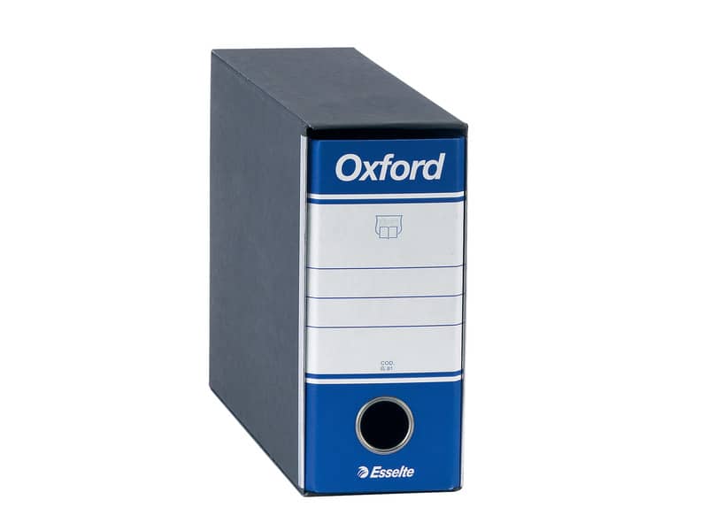 Registratore con custodia Esselte G81 OXFORD memorandum 29,5x19cm - dorso 8 cm
