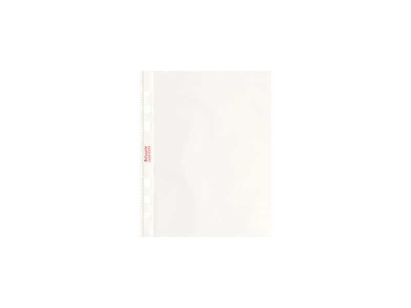 Buste a perforazione universale goffrate Esselte OFFICE 15x21 cm trasparente antiriflesso conf.25