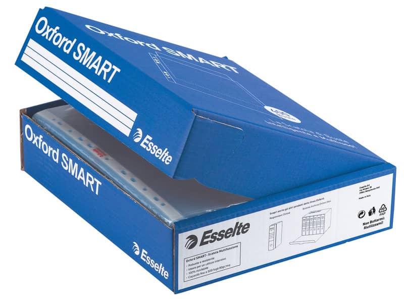 Scatola contenitore con 400 buste Esselte OFFICE PP lucide