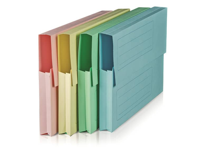 Cartella a soffietto BREFIOCART Canguro in cellulosa 25x32 cm azzurro conf. da 50 pezzi - .AZ