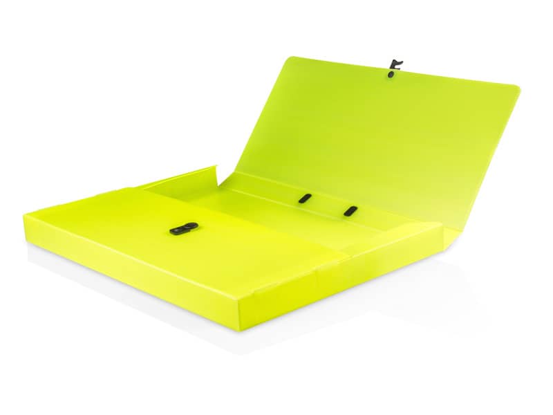 Valigetta portaprogetti con maniglia BREFIOCART POLIONDA 27x38 cm dorso 5 cm colore fluo assortito - 020M4003.FLUP