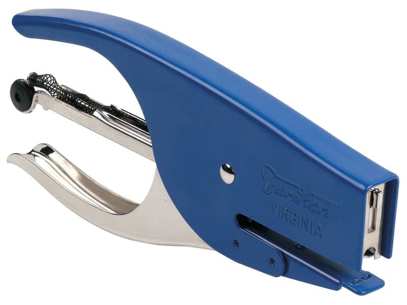 Cucitrice manuale a pinza Turikan VIRGINIA passo 6 mm blu punto chiuso 0106B