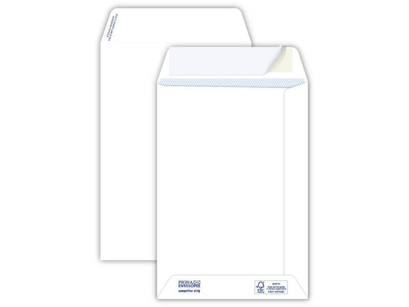 Buste a sacco bianche autoad. removibili Pigna Envelopes Competitor strip 100 g/m² 160x230 mm conf. 500 pz