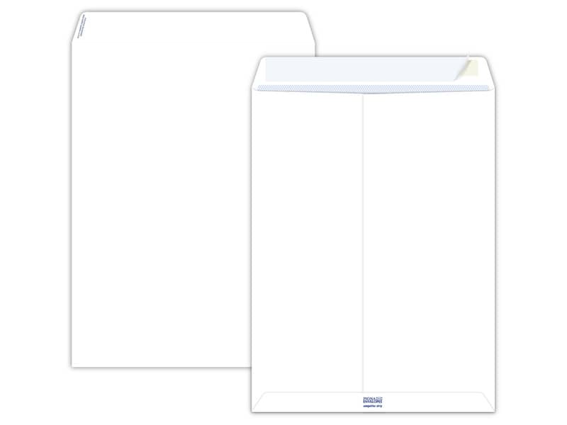 Buste a sacco Pigna Envelopes Competitor Strip 100 g/m² 300x400 mm bianco Conf. da 20 buste