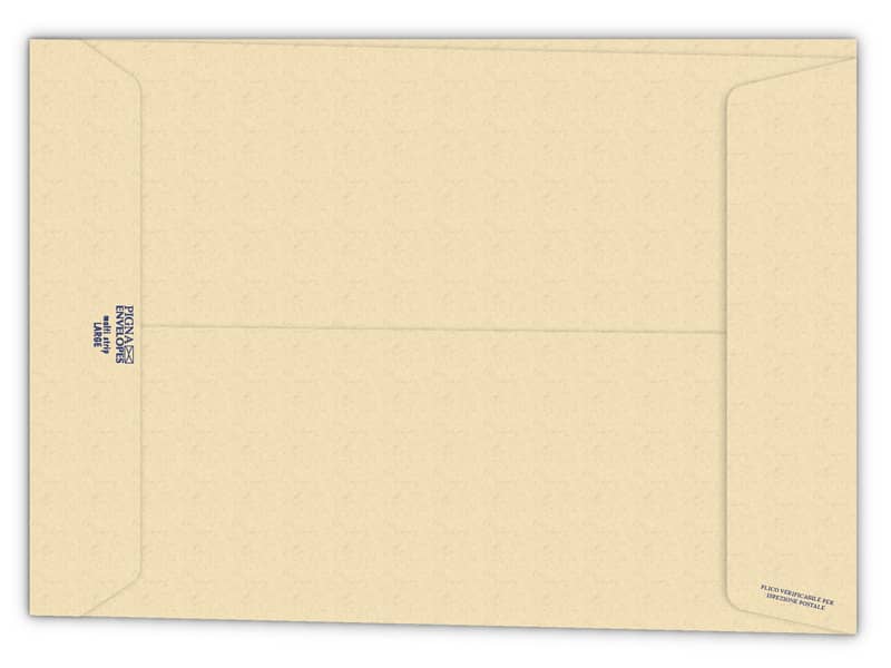 Buste a sacco con soffietto Pigna Envelopes Multi Strip Large 23+4 x 33 cm avana Conf. 250 pezzi
