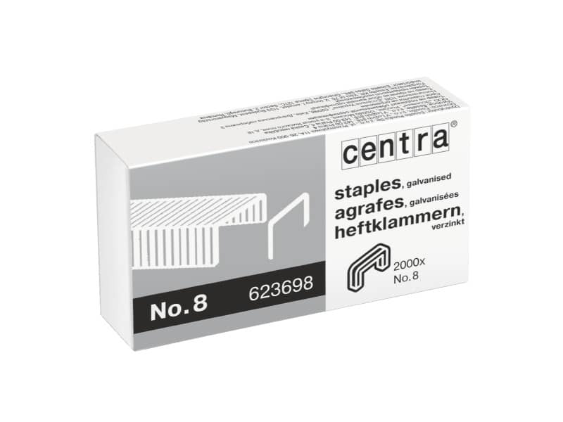 Punti per cucitrici CENTRA 21/4 mm passo 6 conf. da 2000