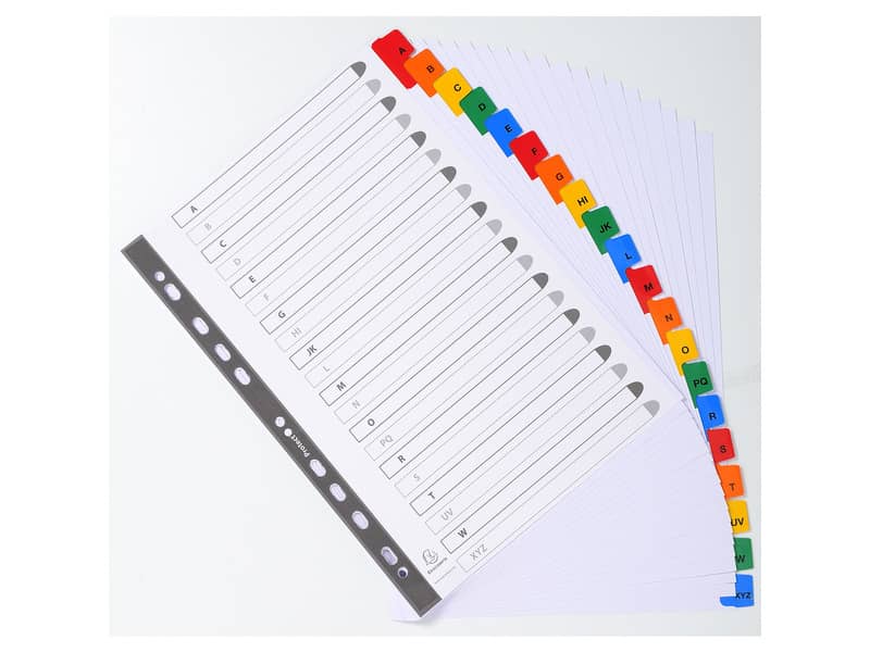 Intercalari stampati in digitale Exacompta Protect'o cartoncino A4 160g/mq 20 tasti AZ - 1111E