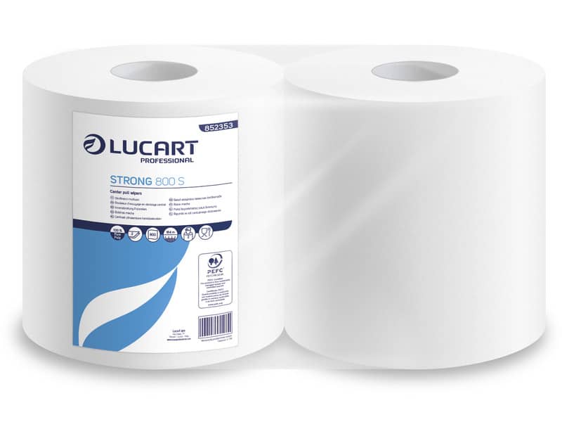 Bobina multiuso Lucart 2 veli 2 rotoli da 800 strappi