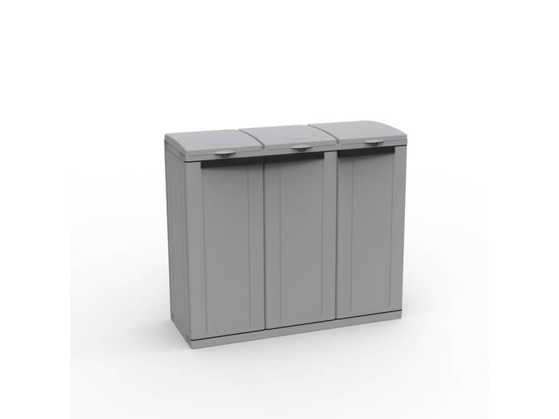 Armadietto a tre ante raccolta rifiuti TERRY EcoLine 3 - compatibile con contenitori serie ecobin