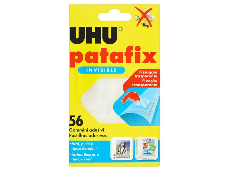 Gommini adesivi Uhu Patafix Invisible trasparente Conf. 56 pezzi