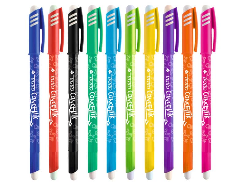 Penne a sfera cancellabili TRATTO Cancellik 1 mm assortiti Conf. 50 pezzi - F826500