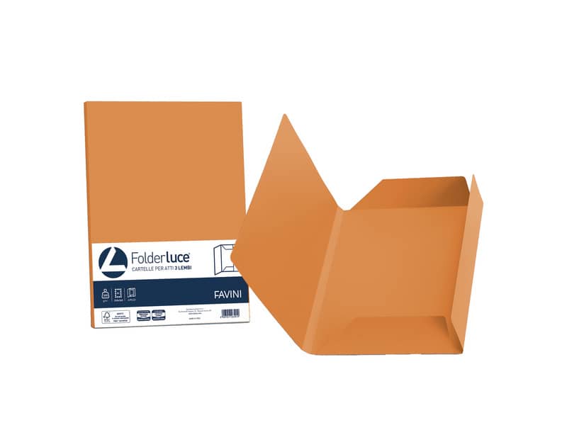 Cartellina 3 lembi Favini FOLDER 3L Luce&Acqua 200 g/m² 24,5x34,5cm mix 5 colori conf.25 - A50X434