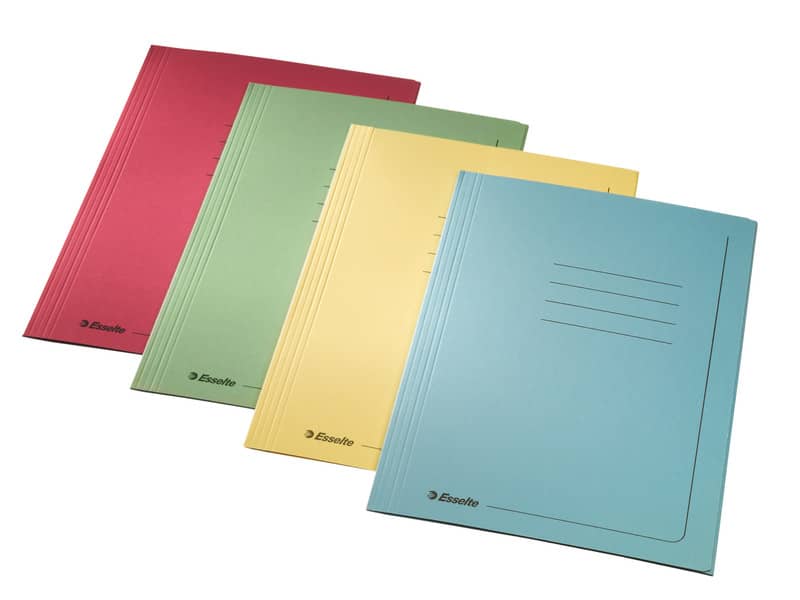 Cartelle a 3 lembi Esselte MANILLA 25x35 cm A4 295 g/m² giallo conf.25