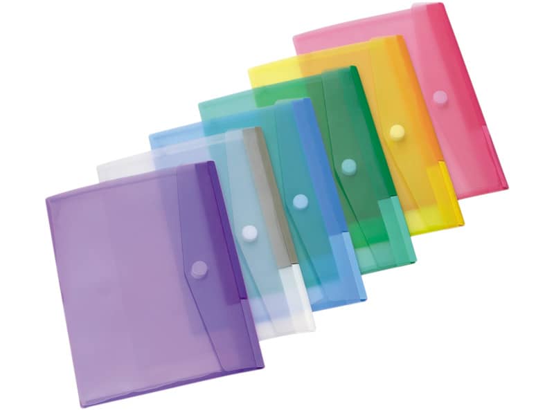 Buste con bottone Tarifold® T-Collection chiusura in velcro - A4 conf. 12 buste